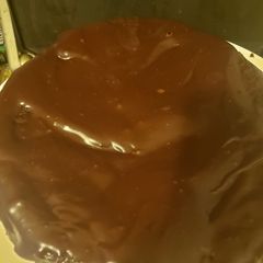 A picture of Chocolate ganish cake.