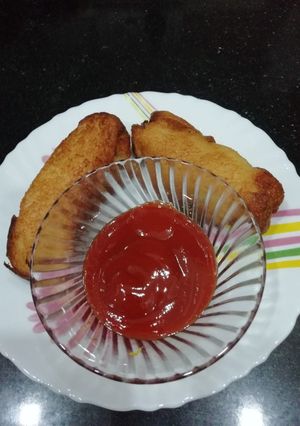 A picture of Rice Rolls made with left over rice.