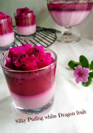Foto resep 10. Silky Pudding White dragon fruit
