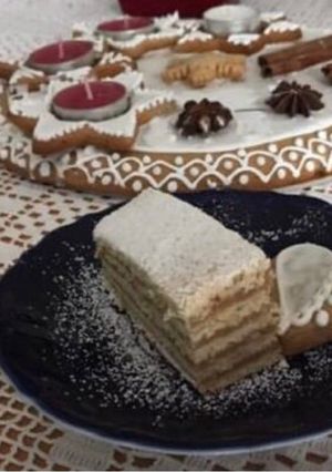 Ötlapos hatlapos, karamell krémes szelet recept fotója
