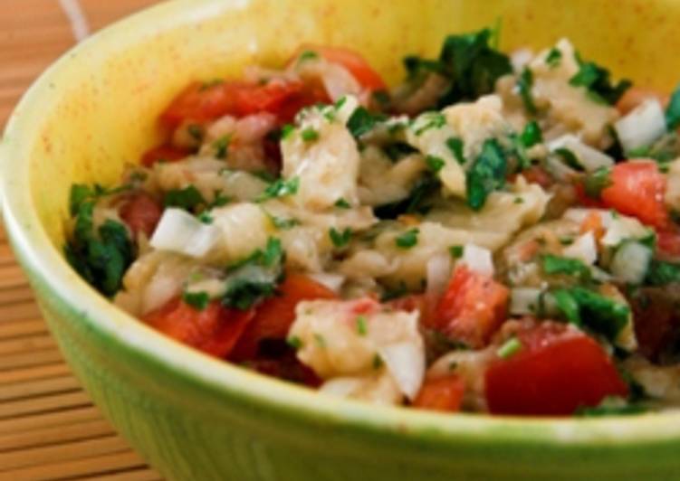 Recipe of Favorite Grilled eggplant salad - salatet el raheb