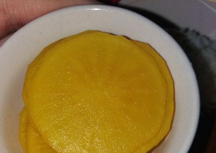 Cara Gampang Menyiapkan [단무지] Korean yellow pickled radish Anti Gagal