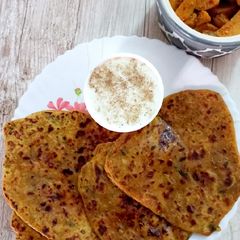 A picture of Leftover dal paratha.