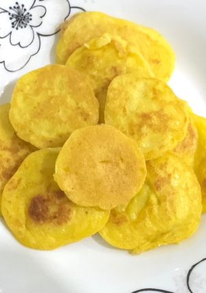 Hình của món Bánh Rán Bí Đỏ.
