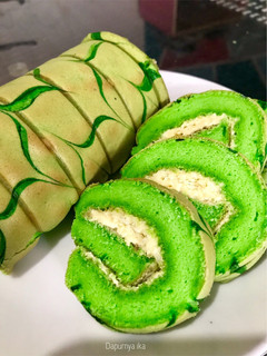 Foto resep Bolu gulung pandan ekonomis