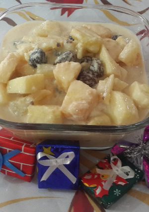 Una foto de Ensalada de manzana con amor 😋 💝