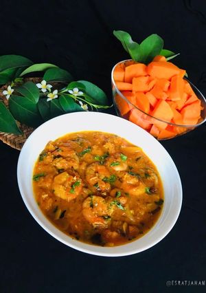 নারিকেলি চিংড়ি দিয়ে মিষ্টিকুমড়া কারি(narikeli chingri diye mishtikumro curry recipe in Bengali) রেসিপির প্রধান ছবি
