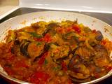 Spicy eggplant curry