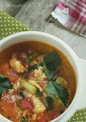 Foto resep Tumis Udang Tomat dan Telur
