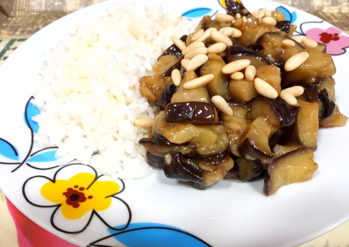 Berenjenas al estilo chino