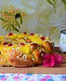 Rosca rellena de dulce de leche y coco🤓