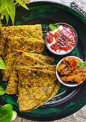 মেথি থেপলা(Methi Thepla recipe in bengali) রেসিপির প্রধান ছবি