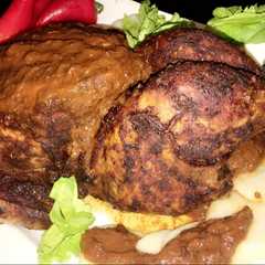 Una foto de Pollo en salsa a la Mejicana