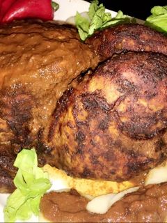 Una foto de Pollo en salsa a la Mejicana