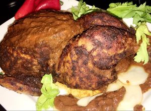 Una foto de Pollo en salsa a la Mejicana