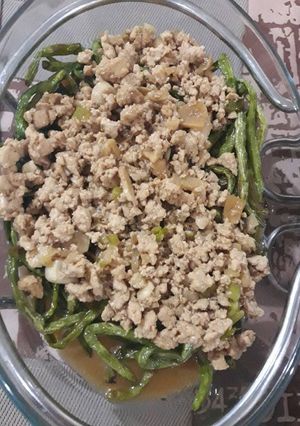 Foto resep Baby Buncis Siram Ayam Cincang
