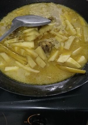 Foto resep Umbut kelapa masak santan
