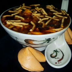 A picture of Mike's Chinese Hot And Sour Soup.