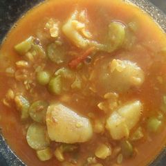 A picture of Kunduru ki sabji.