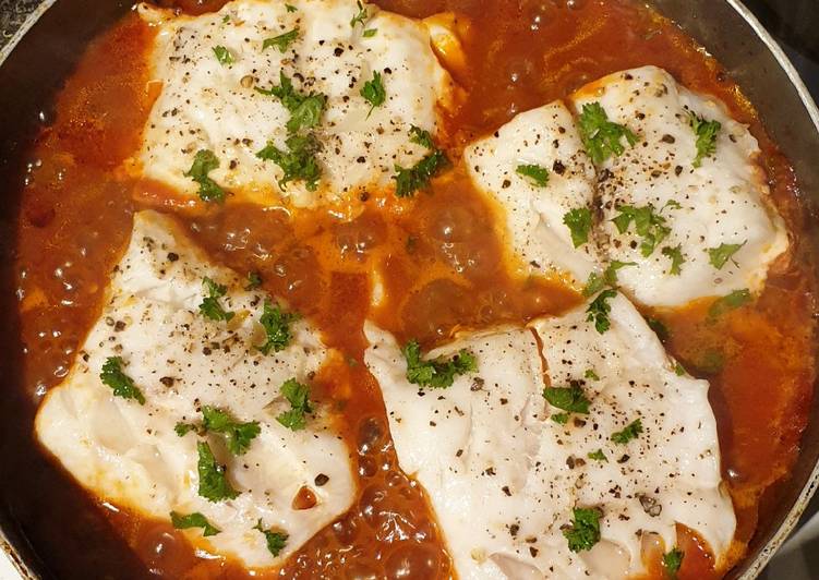 Recipe of Favorite Fodmap Friendly Cod in Tomato Sauce