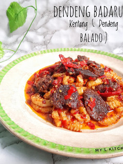 Foto resep Dendeng Badaruak Kentang (Dendeng Balado)