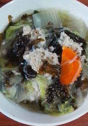 รูปของ แกงจืดไก่สับสาหร่าย