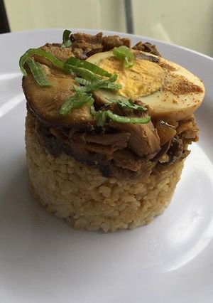 Foto resep Nasi Tim Ayam