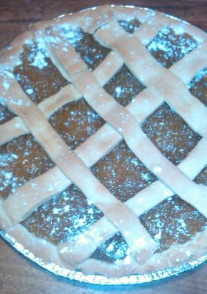 Una foto de Pasta frola de dulce de batata