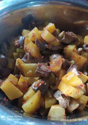 Foto resep Balado kentang ati ampela