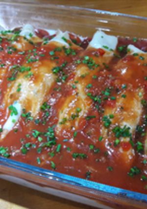 Una foto de Canelones de carne