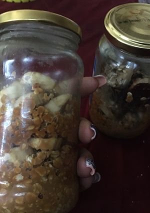 Una foto de Postre de avena y dulce de leche 💕
