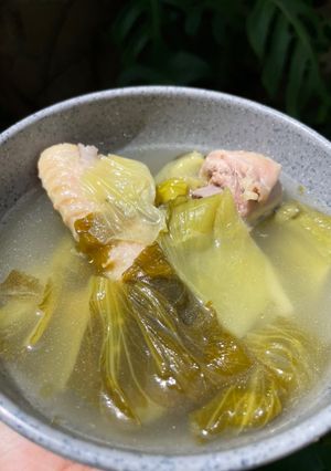 Foto resep Sop sawi asin