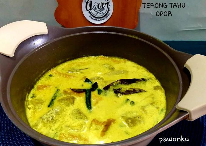 220.Terong Tahu Kacang (OPOR)