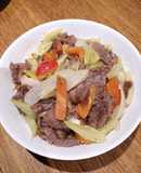 Sliced Beef with Celery
