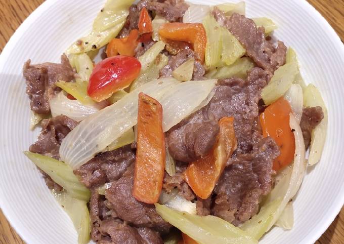 How to Cook Appetizing Sliced Beef with Celery