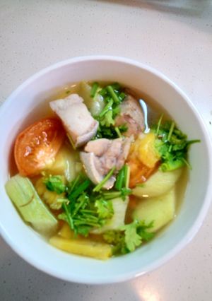 Hình của món Canh chua cá bóp.