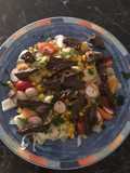 Salade de bœuf mariné
