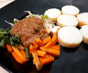 Mudah Cepat Memasak Lontong Pecel Sayur Sedap