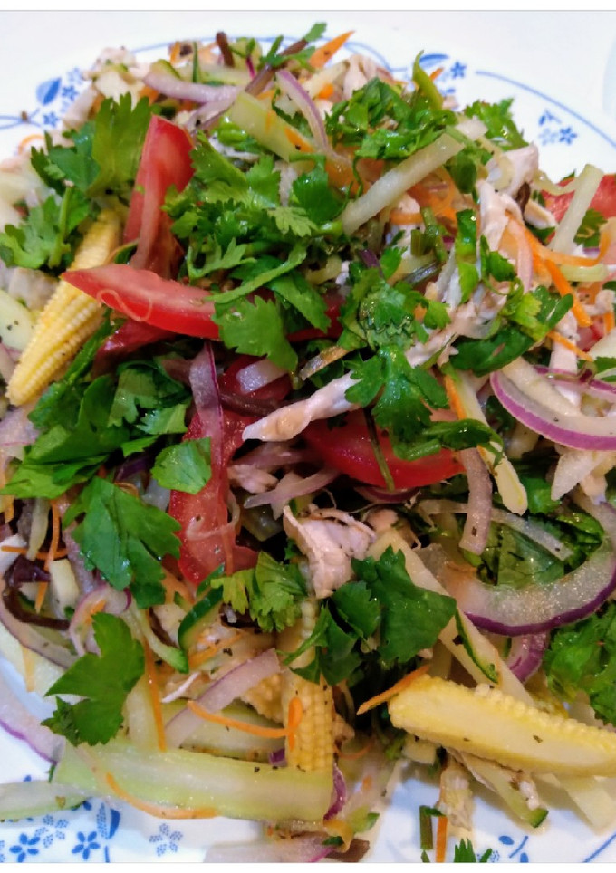 泰式手撕雞（低醣生酮餐）（異國風味）（清冰箱料理） 的食譜成品照片