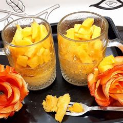 A picture of Mango Mug Cake 🥭.