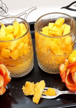 A picture of Mango Mug Cake 🥭.