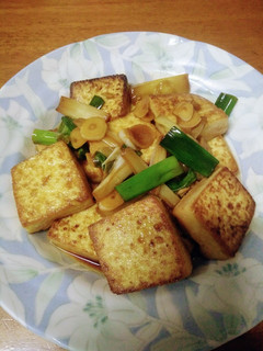 三星蔥燒雞蛋豆腐 的食譜成品照片
