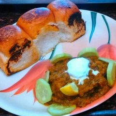 A picture of Pav bhaji mumbai special.