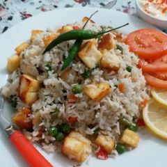 A picture of Mix veg paneer fried rice.