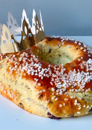 Une photo de Brioche des rois aux pépites de chocolat