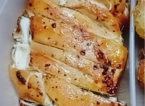 รูปของ อกไก่ย่างซอสพริกไทยดำ หม้อทอดไร้น้ำมัน