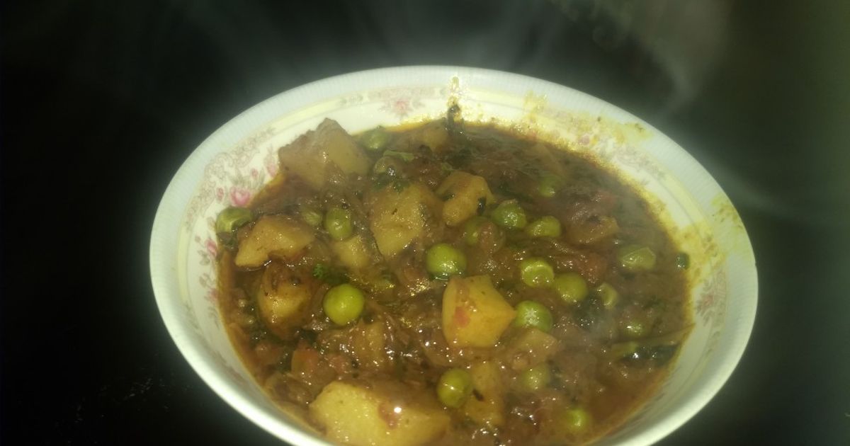 Mutter Recipe Dhabha Style Aloo Mutter Recipe by Sanju - Cookpad