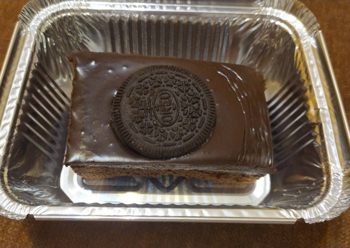 Brownie de chocolate con oreo