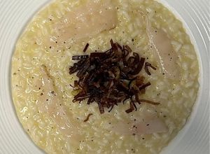 Foto di Risotto porri e lardo