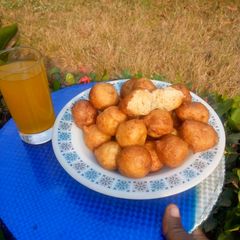 A picture of Puff puff with twist.
